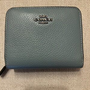 Coach Blue Leather Wallet
